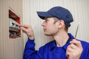 electrical panel with fuses
